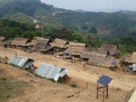 Houeysseunn village, individual photovoltaic systems dedicated to house lighting ©ESF